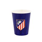 Cups crest blue background stripes 8 pieces